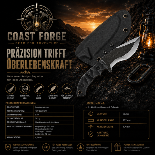 Jagd- & Survivalmesser für Outdoor & Camping
