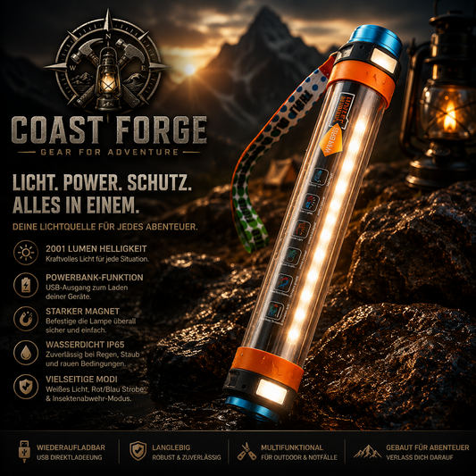 Multifunktionale Campinglampe für Outdoor & Notfälle