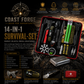 SurvivalForge 14-in-1 Survival- & Notfallset
