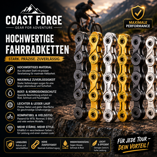 Premium Fahrradkette für MTB & Rennrad