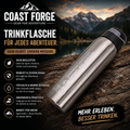 Edelstahl Trinkflasche für Outdoor, Sport & Alltag