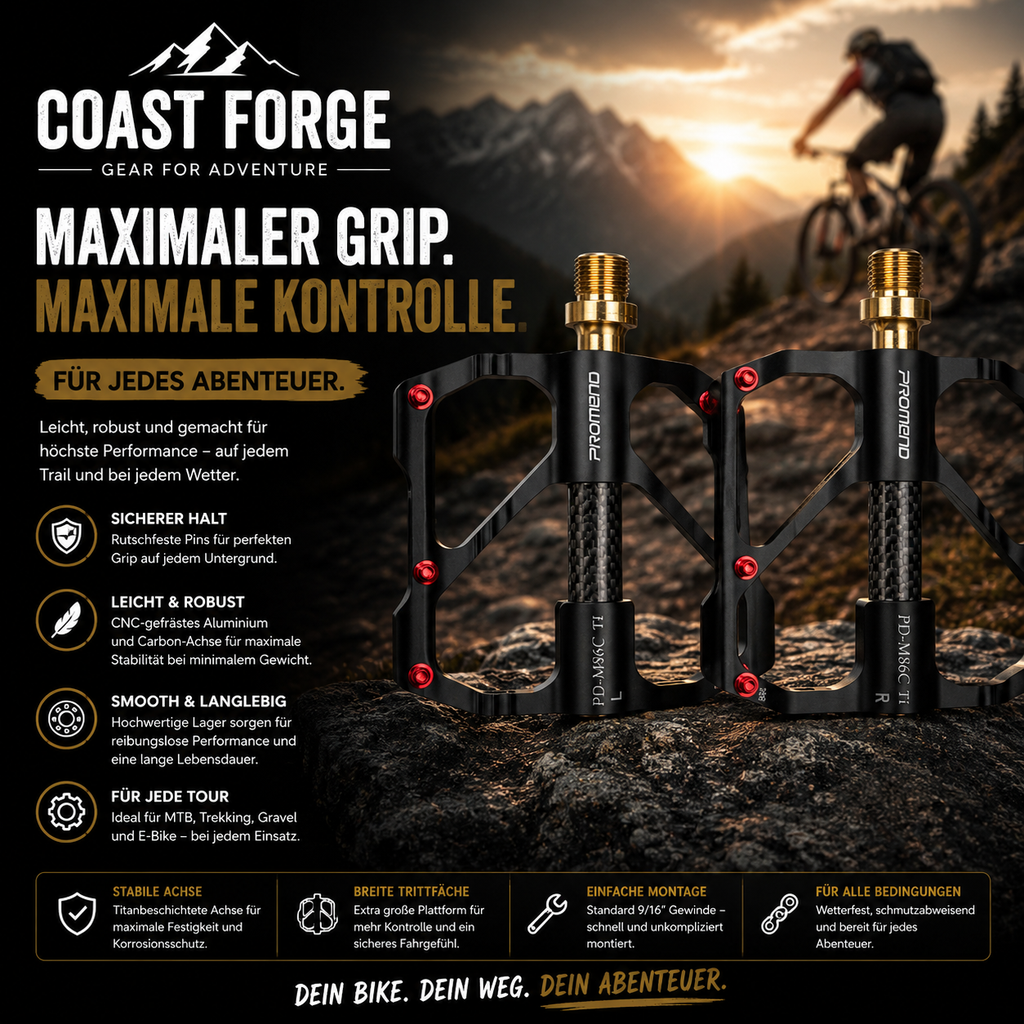 CNC Aluminium Fahrradpedale für MTB & Trekking