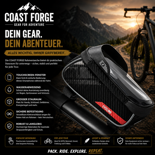 Fahrrad Rahmentasche mit Handyfach für MTB & Touren