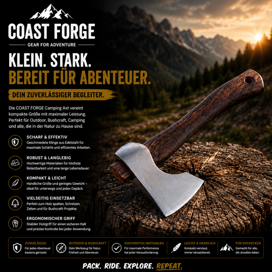 Kompakte Camping Axt für Outdoor & Survival