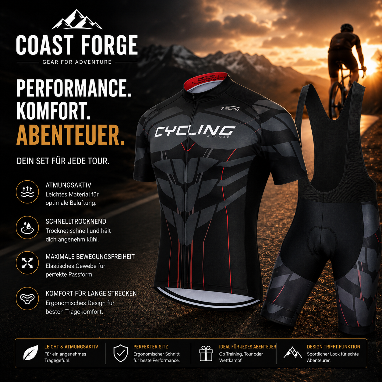 Performance Cycling Set für MTB & Rennrad
